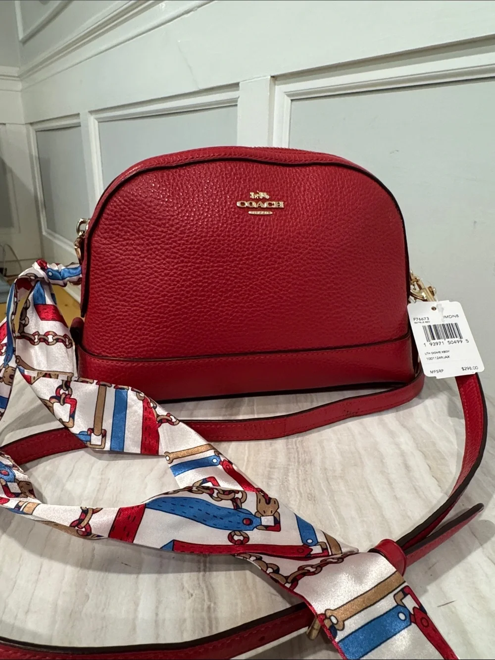 Coach Bag Dome Pebbled Leather Crossbody Bag NWT - Picture 4 of 17